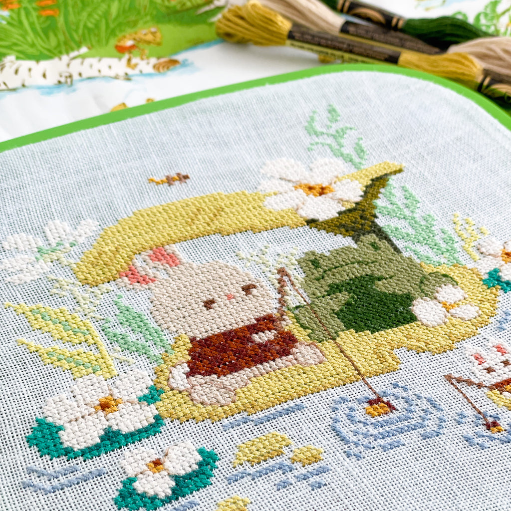 Gone Fishing Cross Stitch Pattern – The Clever Clove