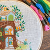 Forest Bookshop Cross Stitch Pattern