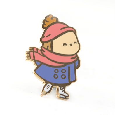 Henrietta Winter Skating Pin