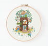 Forest Bookshop Cross Stitch Pattern