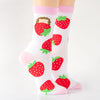 Peek-A-Boo Strawberry Socks