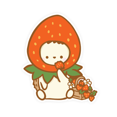 Strawberry Hat Sticker