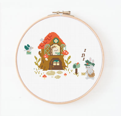 Mail Day Cross Stitch Pattern