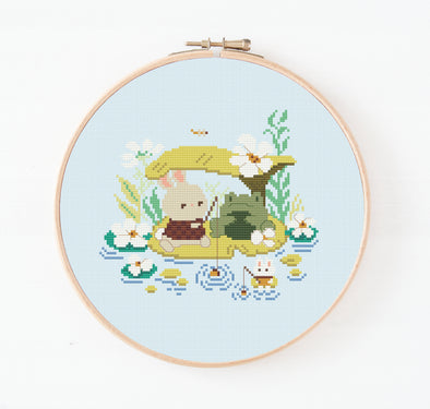 Gone Fishing Cross Stitch Pattern