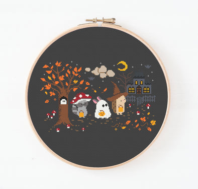 Trick or Treat Cross Stitch Pattern