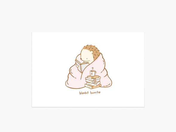 Blanket Burrito Postcard