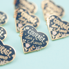 Courage, Dear Heart Pin - Navy