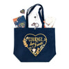 Courage, Dear Heart Tote Bag in Navy