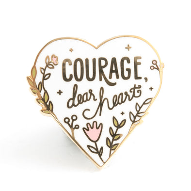 Courage, Dear Heart Pin - Pastel