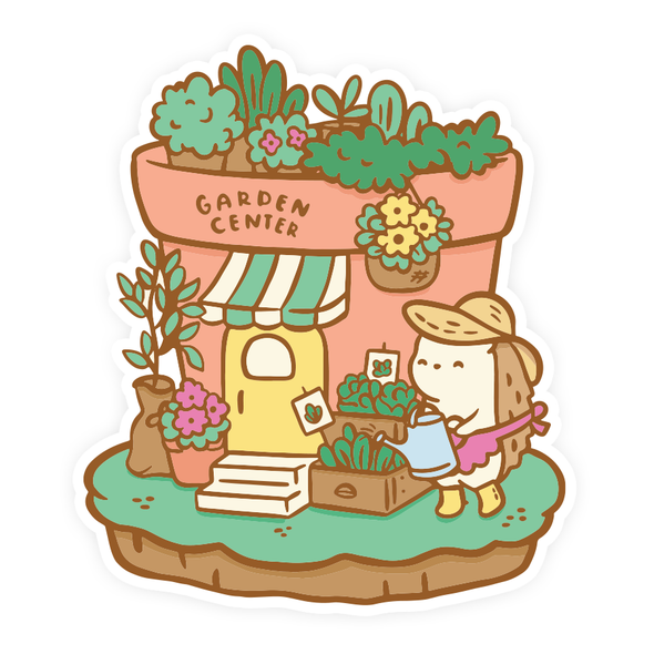 Tiny Shops Garden Center Sticker