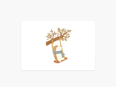 Henrietta Swinging Postcard