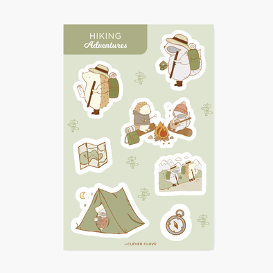 Hiking Sticker Sheet