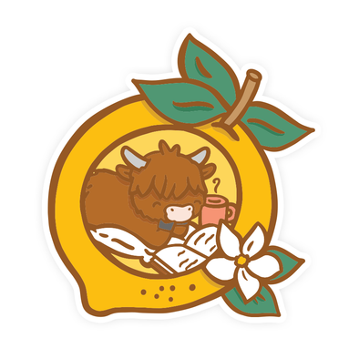 Lemon Corner Vinyl Sticker