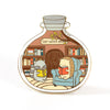 Little Worlds Bookshop Pin