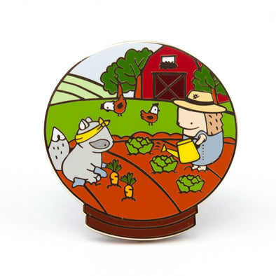 Little Worlds Farmer Pin