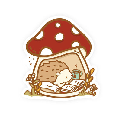 Mushroom Corner Vinyl Sticker