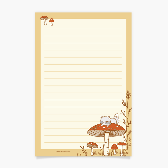Mushroom Notepad