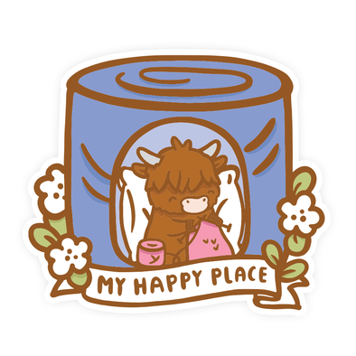 My Happy Place Vinyl Sticker