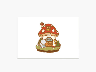 Tiny Shops Yarn Shop Postcard
