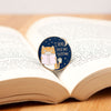 I Read Past My Bedtime Cat Pin