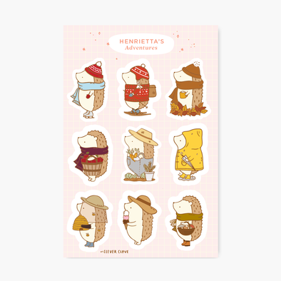 Henrietta's Adventures #1 Sticker Sheet
