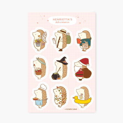 Henrietta's Adventures #2 Sticker Sheet