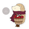 Henrietta Apple Picking Vinyl Sticker