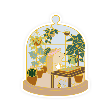 Little Worlds Plant Mom Vinyl Sticker