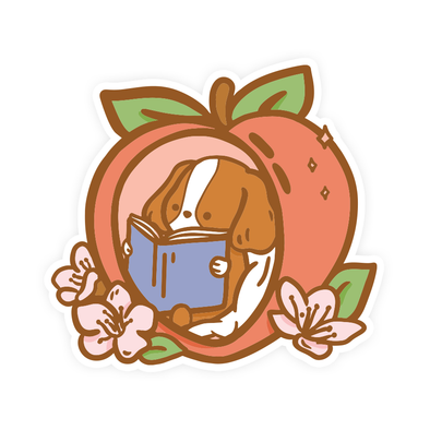 Peach Corner Vinyl Sticker