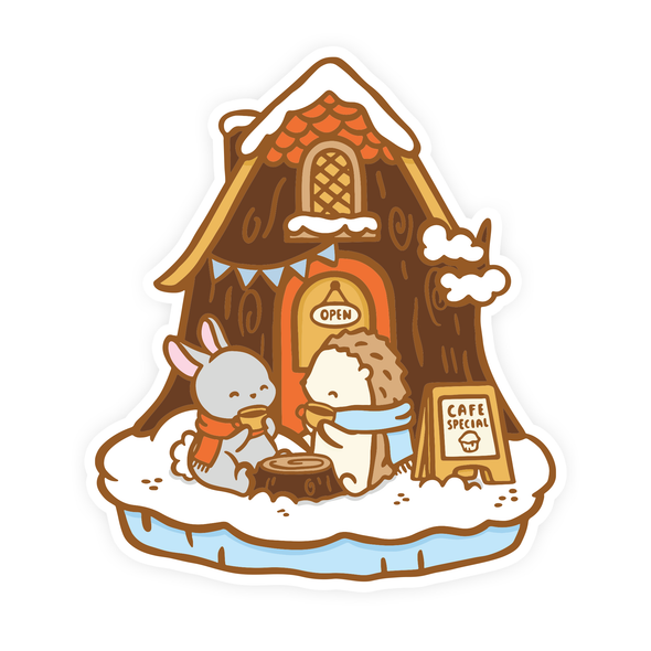 Tiny Shops Cafe Sticker